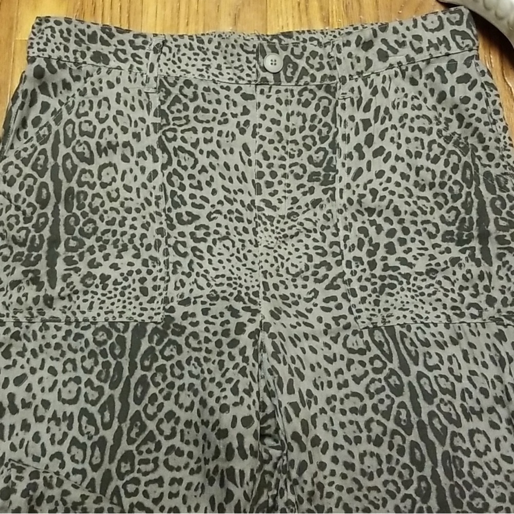 Rewash Leopard Print Boho Utility Jogger Pants L Juniors Large - Picture 4 of 7